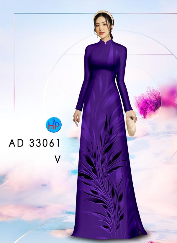 Vải Áo Dài Hoa In 3D AD 33061 15